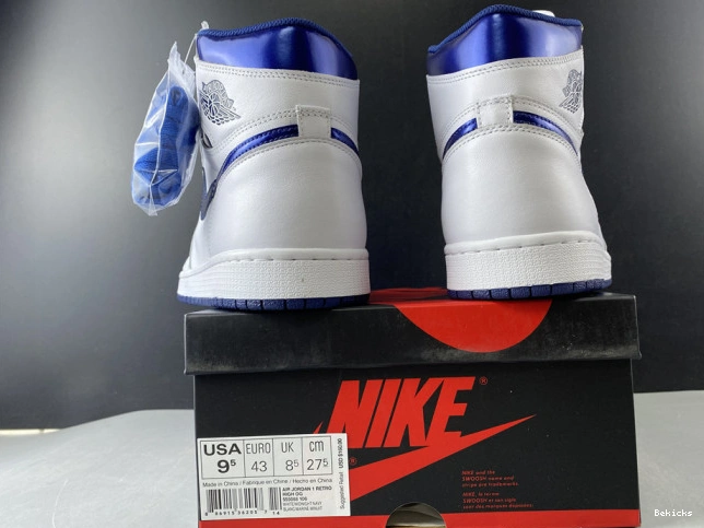 Rep BK og retro ''metallic navy'' jordan 555088-106 high 1 air 1206